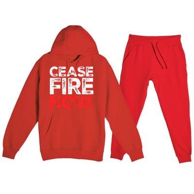 Ceasefire NOW Premium Hooded Sweatsuit Set