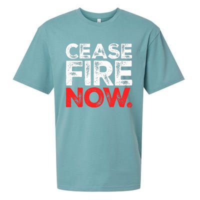 Ceasefire NOW Sueded Cloud Jersey T-Shirt