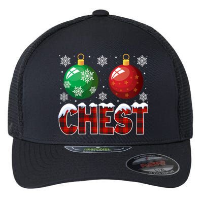 Chest Nuts Christmas Shirt Funny Matching Couple Chestnuts Flexfit Unipanel Trucker Cap