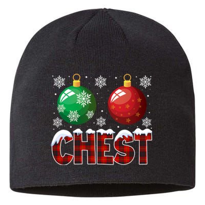 Chest Nuts Christmas Shirt Funny Matching Couple Chestnuts Sustainable Beanie