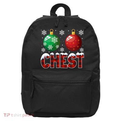 Chest Nuts Christmas Shirt Funny Matching Couple Chestnuts 16 in Basic Backpack