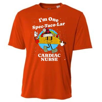 Cardiac Nurse Christmas Funny Taco Pun Cardiology Quote Cooling Performance Crew T-Shirt