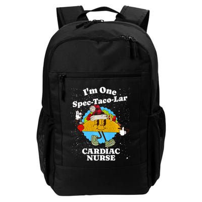 Cardiac Nurse Christmas Funny Taco Pun Cardiology Quote Backpack
