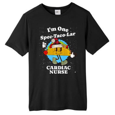 Cardiac Nurse Christmas Funny Taco Pun Cardiology Quote Tall Fusion ChromaSoft Performance T-Shirt