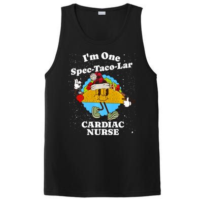 Cardiac Nurse Christmas Funny Taco Pun Cardiology Quote PosiCharge Competitor Tank