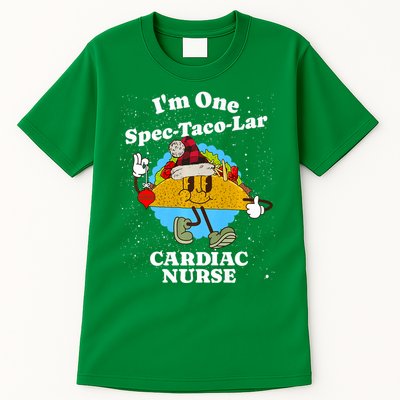 Cardiac Nurse Christmas Funny Taco Pun Cardiology Quote Tall T-Shirt