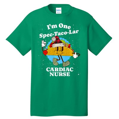 Cardiac Nurse Christmas Funny Taco Pun Cardiology Quote Tall T-Shirt