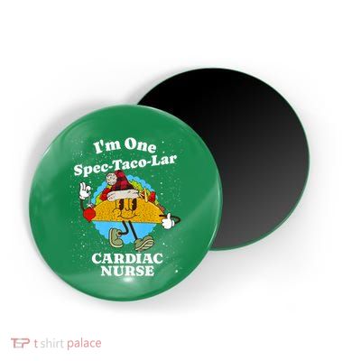 Cardiac Nurse Christmas Funny Taco Pun Cardiology Quote Magnet