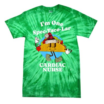 Cardiac Nurse Christmas Funny Taco Pun Cardiology Quote Tie-Dye T-Shirt