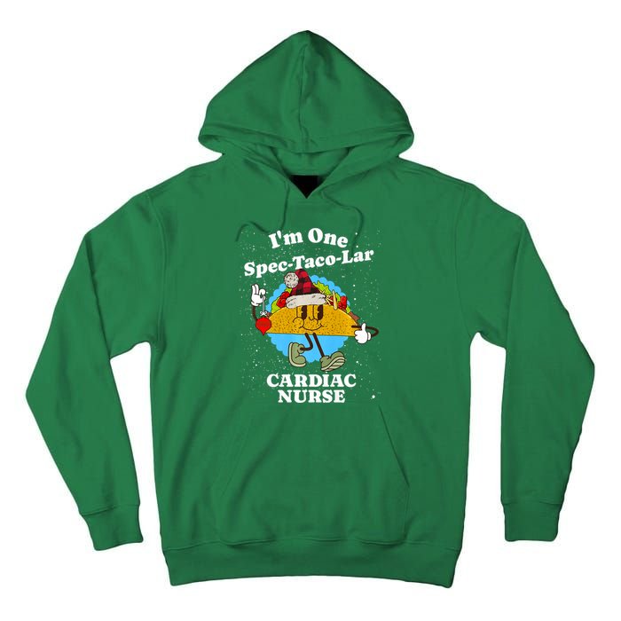 Cardiac Nurse Christmas Funny Taco Pun Cardiology Quote Tall Hoodie