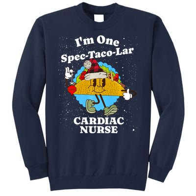 Cardiac Nurse Christmas Funny Taco Pun Cardiology Quote Tall Sweatshirt