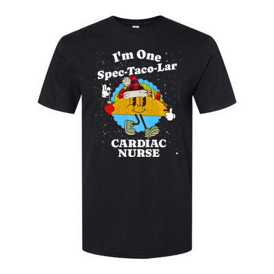 Cardiac Nurse Christmas Funny Taco Pun Cardiology Quote Softstyle CVC T-Shirt