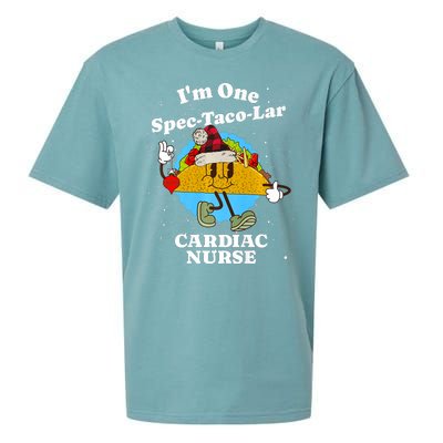 Cardiac Nurse Christmas Funny Taco Pun Cardiology Quote Sueded Cloud Jersey T-Shirt