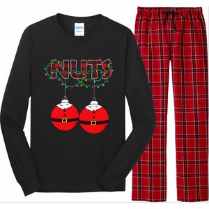  Chest Nuts Christmas Matching Xmas Couples Long Sleeve Pajama Set