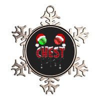 Chest Nuts Christmas Shirt Funny Matching Couple Chestnuts Metallic Star Ornament