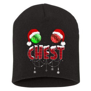 Chest Nuts Christmas Shirt Funny Matching Couple Chestnuts Short Acrylic Beanie