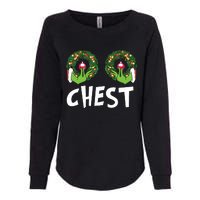 Chest Nuts Christmas Shirts Funny Matching Couple Chest Nuts Womens California Wash Sweatshirt