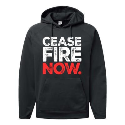 Ceasefire Now Performance Fleece Hoodie