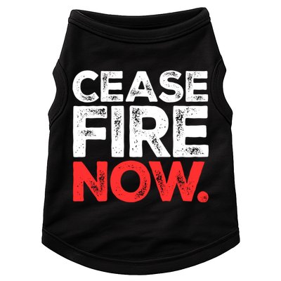 Ceasefire Now Doggie Tank