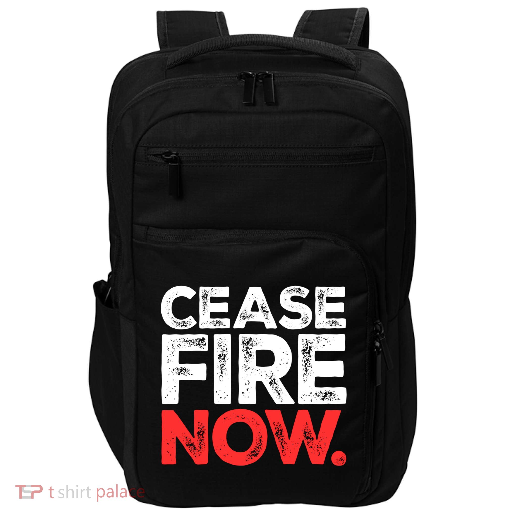 Ceasefire Now Impact Tech Backpack