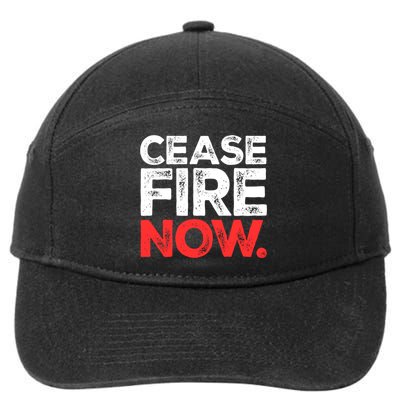 Ceasefire Now 7-Panel Snapback Hat