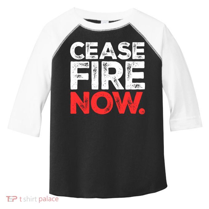 Ceasefire Now Toddler Fine Jersey T-Shirt