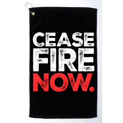 Ceasefire Now Platinum Collection Golf Towel