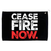 Ceasefire Now Grommeted Golf Towel