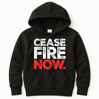 Ceasefire Now Kids Hoodie