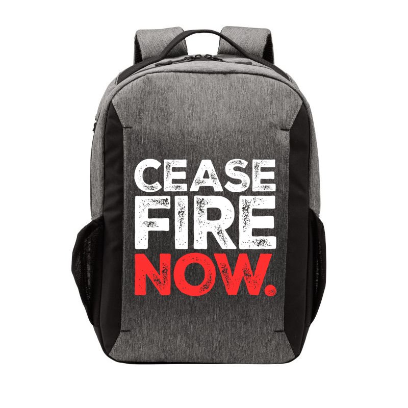 Ceasefire Now Vector Backpack