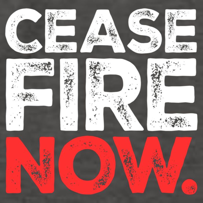 Ceasefire Now Vector Backpack
