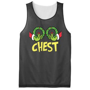 Chest Nuts Christmas Shirts Funny Matching Couple Chest Nuts Mesh Reversible Basketball Jersey Tank