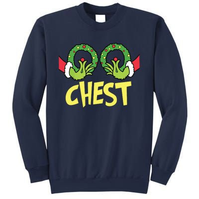 Chest Nuts Christmas Shirts Funny Matching Couple Chest Nuts Sweatshirt