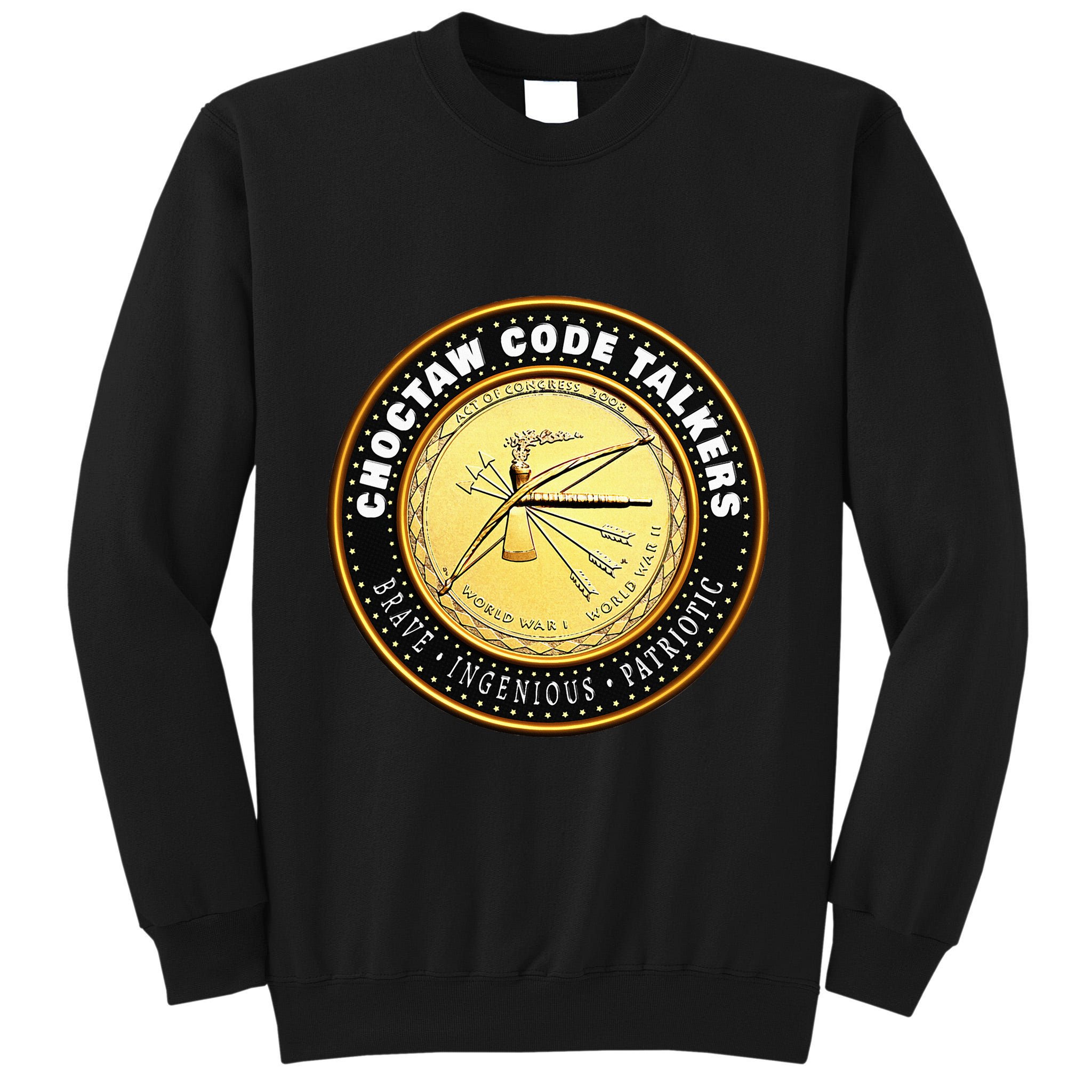 Choctaw Nation Code Talkers Homage For Heritage Supporters Tall Sweatshirt