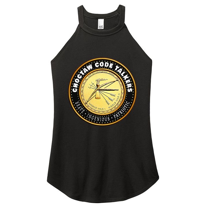 Choctaw Nation Code Talkers Homage For Heritage Supporters Women's Perfect Tri Rocker Tank
