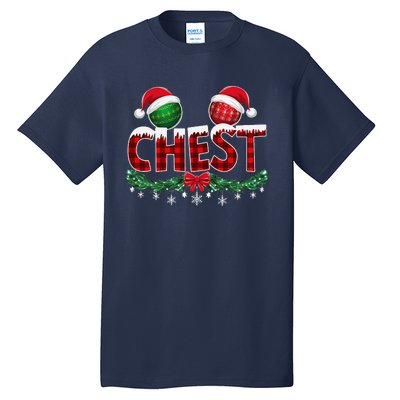 Chest Nuts Christmas Funny Matching Couple Chestnuts Xmas Tall T-Shirt