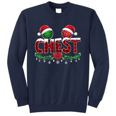 Chest Nuts Christmas Funny Matching Couple Chestnuts Xmas Tall Sweatshirt