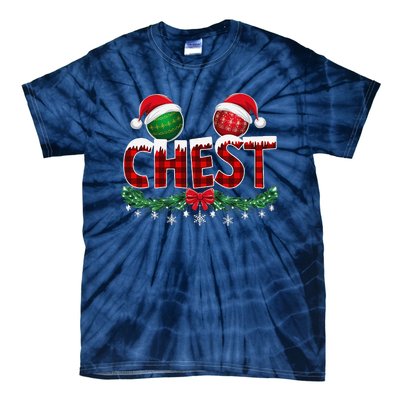 Chest Nuts Christmas Funny Matching Couple Chestnuts Xmas Tie-Dye T-Shirt