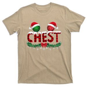 Chest Nuts Christmas Funny Matching Couple Chestnuts Xmas T-Shirt