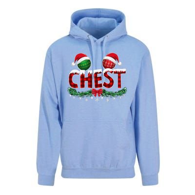 Chest Nuts Christmas Funny Matching Couple Chestnuts Xmas Unisex Surf Hoodie