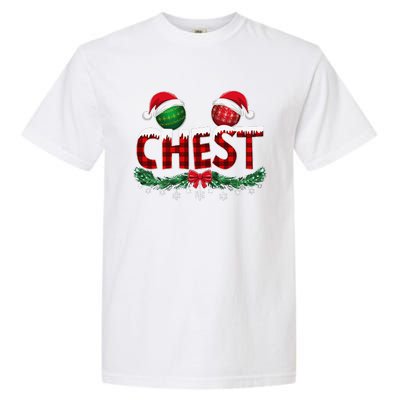 Chest Nuts Christmas Funny Matching Couple Chestnuts Xmas Garment-Dyed Heavyweight T-Shirt