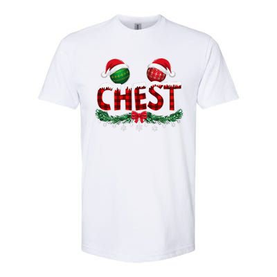 Chest Nuts Christmas Funny Matching Couple Chestnuts Xmas Softstyle CVC T-Shirt