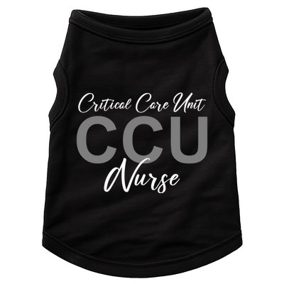 CCU Nurse Critical Care Unit Nursing Doggie Tank