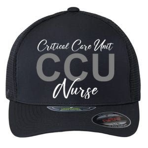 CCU Nurse Critical Care Unit Nursing Flexfit Unipanel Trucker Cap