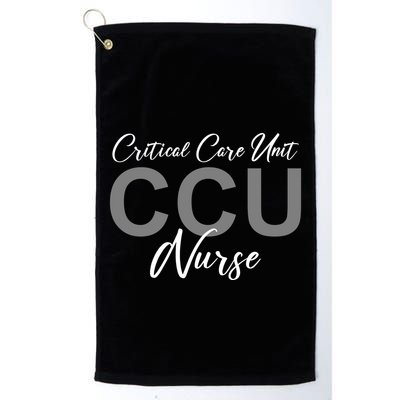 CCU Nurse Critical Care Unit Nursing Golf Towel