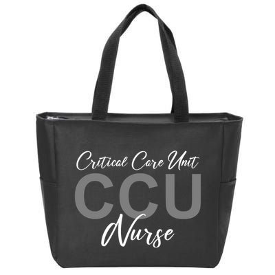 CCU Nurse Critical Care Unit Nursing Zip Tote Bag