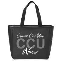 CCU Nurse Critical Care Unit Nursing Zip Tote Bag