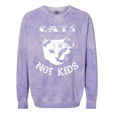 Cats Not Children Colorblast Crewneck Sweatshirt