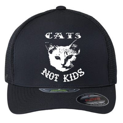 Cats Not Children Flexfit Unipanel Trucker Cap