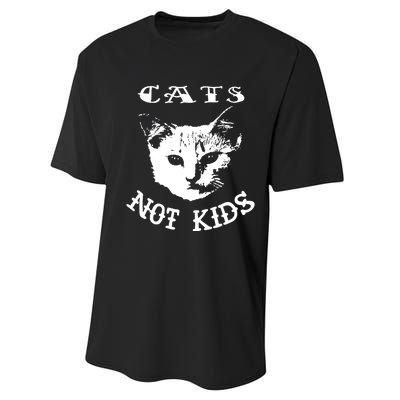 Cats Not Children Performance Sprint T-Shirt